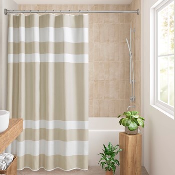Wholesale Madison Park Spa Waffle Shower Curtain with 3M Treatment