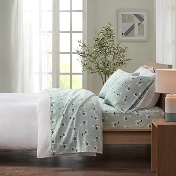 Wholesale True North by Sleep Philosophy Cozy Cotton Flannel Printed Sheet Set