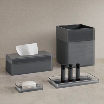 Wholesale Nomad Home Clear Resin Bath Accessories set