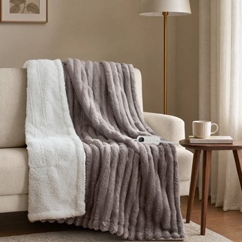 Wholesale Serta Heated Cord Plush Heated Throw