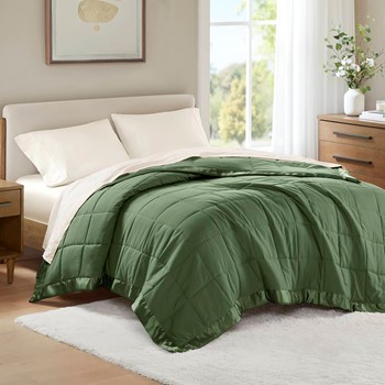 Wholesale Madison Park Windom Lightweight Down Alternative Blanket with Satin Trim