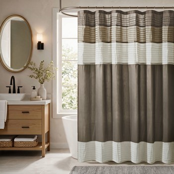 Wholesale Madison Park Amherst Faux Silk Shower Curtain