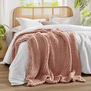 Chunky Double Knit Handmade Throw Blanket
