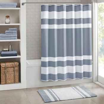 Wholesale Madison Park Spa Waffle Shower Curtain with 3M Treatment