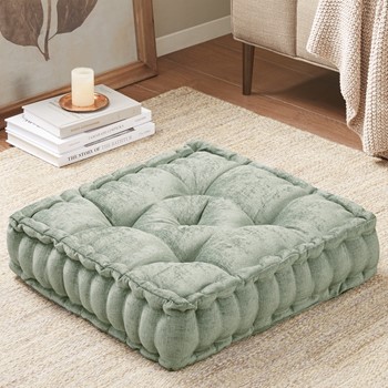 Wholesale Intelligent Design Azza Poly Chenille Square Floor Pillow Cushion Compress Pack
