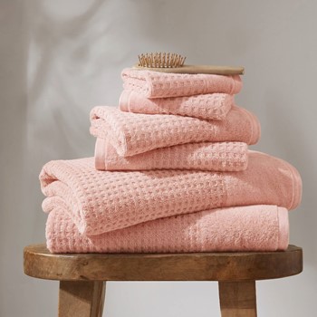 Wholesale Madison Park Spa Waffle Cotton Jacquard Bath Towel 6 Piece Set