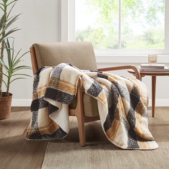 Wholesale Woolrich Bloomington Faux Mohair to Sherpa Throw