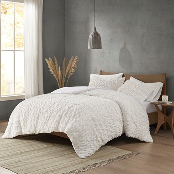 Wholesale Madison Park Blair Ruched Fur Down Alternative Comforter Set