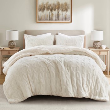 Wholesale Madison Park Riordan Waffle Knit Chenille Comforter Set