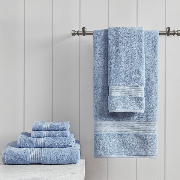510 Design - Aegean 100% Turkish Cotton 6 Piece Towel Set - Charcoal