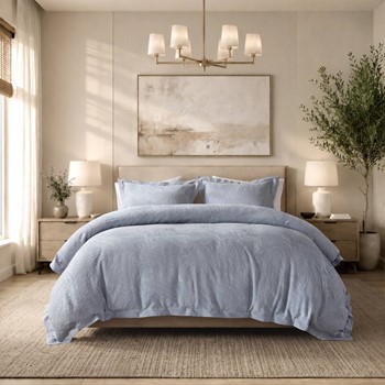 Wholesale Harbor House Serene TENCEL™ Cotton Botanical Jacquard Duvet Cover Set