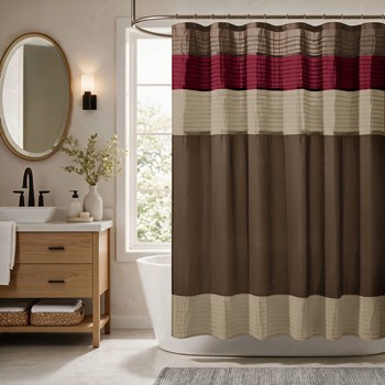 Amherst Faux Silk Shower Curtain