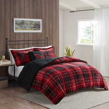 Wholesale Woolrich Alton Plush to Sherpa Down Alternative Comforter Set