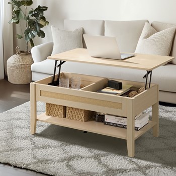 Lennox Lift-Top Rattan Coffee Table