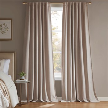 Wholesale Madison Park Karien Sound blocking/Total blackout curtain panel pair