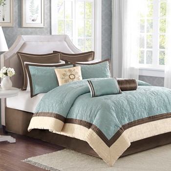 Juliana 9 Piece Charmeuse Comforter Set