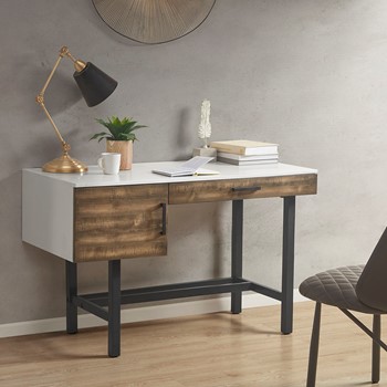 Adelix Double Desk 240cm quercia e metallo nero