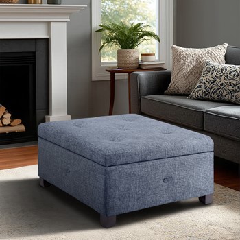 Della Upholstered Soft Close Ottoman