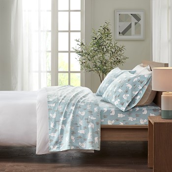 Wholesale True North by Sleep Philosophy Cozy Cotton Flannel Printed Sheet Set