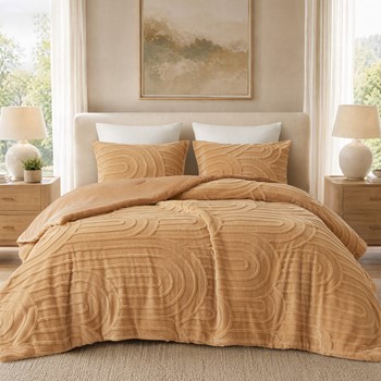 Wholesale Madison Park Jacquard Sherpa Comforter Set