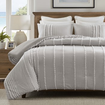 Wholesale Harbor House Blue Anslee 3 Piece Cotton Yarn Dyed Duvet Cover Set