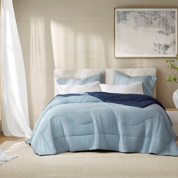 Cooling Reversible Tencel Comforter Blanket