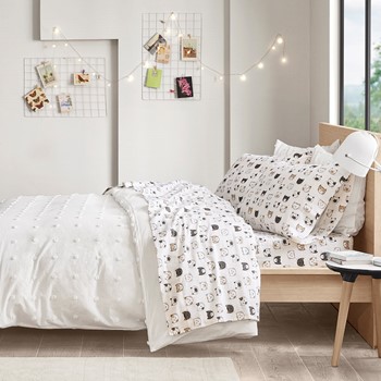 Wholesale Intelligent Design Cozy Soft Cotton Flannel Printed Sheet Set