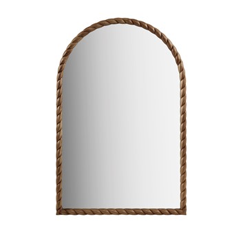 Montra Arched Braided Wood Wall Mirror
