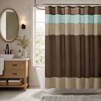 Amherst Faux Silk Shower Curtain