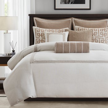 Wholesale Madison Park Signature Jarvis Embroidery Oversized Duvet Style Comforter Set