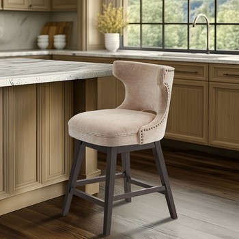 Emmett 25.75" Swivel Counter Stool