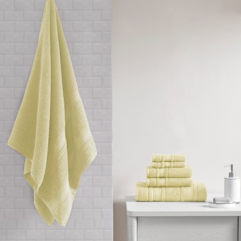 Clean Spaces Nurture Sustainable Antimicrobial 6-Piece Towel Set - Natural