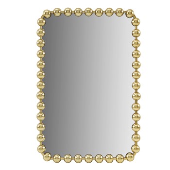 Marlowe 24X36 Rounded Rectangle Beaded Wall Mirror