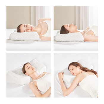 Sleep Philosophy Memory Foam Knee Pillow White Standard, 1 unit