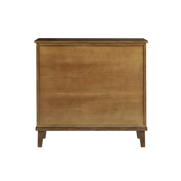 Wood Cabinet with Seagrass Drawers Brown - Olivia & May