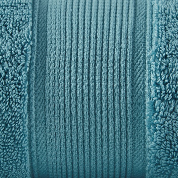 Madison Park Signature - 800GSM 100% Cotton 8 Piece Towel Set - Aqua