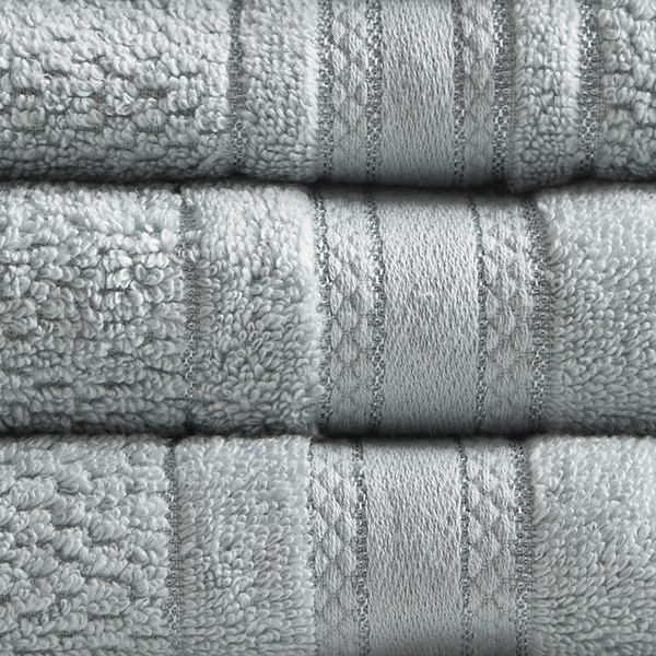 Clorox Bleach Friendly 100% Cotton Quick Dry 2-Bath, 2-Hand, 2-Washcloth 6-Piece Towel Set, White