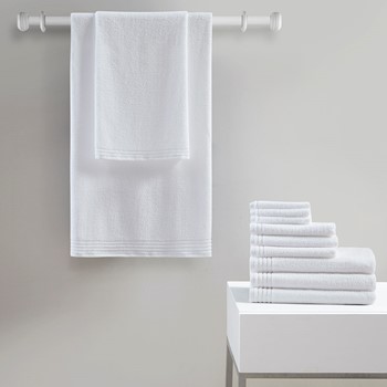 Big Bundle 100% Cotton Quick Dry 12 Piece Bath Towel Set