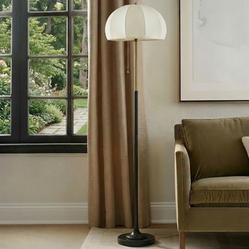 Serin Dimmable Floor Lamp with Dome Shade