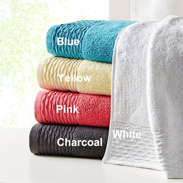 510 Design - Aegean 100% Turkish Cotton 6 Piece Towel Set - Charcoal