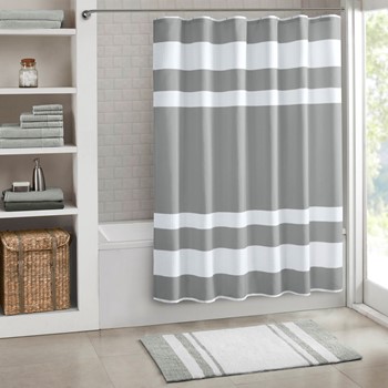 Wholesale Madison Park Spa Waffle Shower Curtain with 3M Treatment