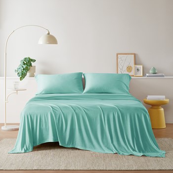 Cotton Blend Jersey Knit All Season Sheet Set