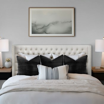 Wholesale Madison Park Amelia Upholstered Wingback Headboard with Button Tufting & Nailhead Trim