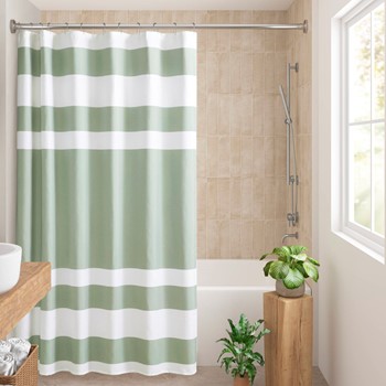 Wholesale Madison Park Spa Waffle Shower Curtain with 3M Treatment