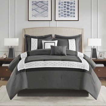 Wholesale 510 Design Powell 8 Piece Embroidered Comforter Set