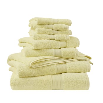 800GSM 100% Cotton 8 Piece Towel Set