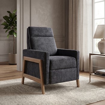 Luna Recliner With Wood Frame
