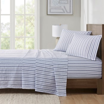 Wholesale Madison Park Essentials 200 Thread Count Printed Cotton Sheet Set