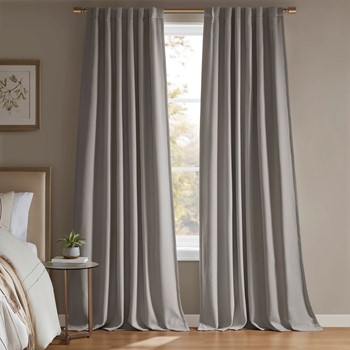Karien Sound blocking/Total blackout curtain panel pair