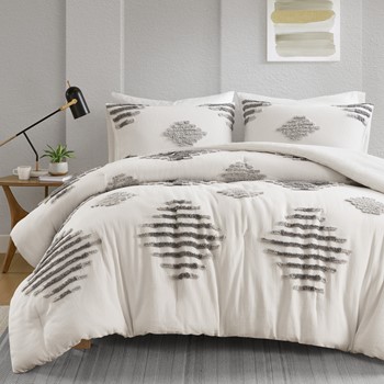Wholesale INK+IVY Tahli 3 Piece Cotton Blend Chenille Comforter Set